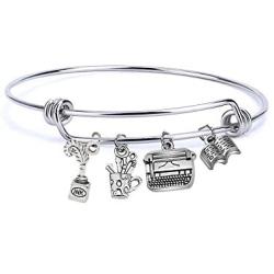 AKTAP Novelist Gifts Writers Gifts Author Bracelet Jewelry for Writers Novelist