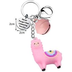 FOTAP Llama Gift Never Forget How Llamazing You are Keychain Be Llamazing Cute Alpaca for Women Alpaca Gifts Animal Lover Gift