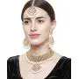 YouBella Jewellery Bollywood Ethnic Bridal Wedding Traditional Choker Indian Necklace Set with Earrings for Women YouBella Jewellery Bollywood Ethnic Bridal Wedding Traditional Choker Indian Necklace Set with Earrings for Women