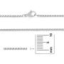 The Bling Factory 3mm High-Polished Stainless Steel Beveled Curb Chain Necklace