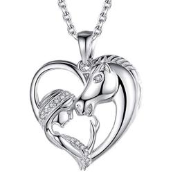 Lucky Animal Necklace for Girls,Elephant Horse Sloth Owl Unicorn Hypoallergenic Necklaces Jewelry Christmas Birthday Gifts for Women Girls