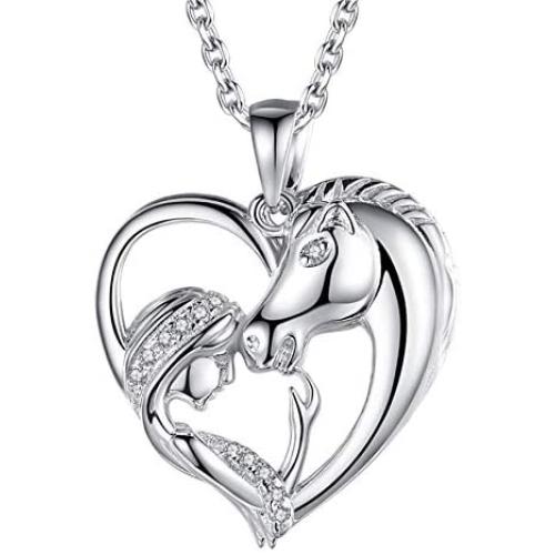Lucky Animal Necklace for Girls,Elephant Horse Sloth Owl Unicorn Hypoallergenic Necklaces Jewelry Christmas Birthday Gifts for Women Girls