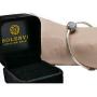 Authentic Bolenvi 925 Sterling Silver Adjustable Size Clip On/Off Bracelet compatible with Pandora Beads Charms