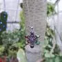 PSEEHEE Tree of Life Flower of Life Sacred Geometry 7 Chakra Healing Crystals Necklace, Reiki Stones Pendant Jewelry
