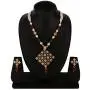 Efulgenz Indian Bollywood 14 K Gold Plated Faux Pearl Beaded Wedding Bridal Strand Necklace Earrings Jewelry Set Efulgenz Indian Bollywood 14 K Gold Plated Faux Pearl Beaded Wedding Bridal Strand Necklace Earrings Jewelry Set