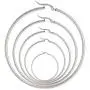 5 Pairs Stainless Steel Round Hoop Earring Hypoallergenic Ears for Women 20mm-60mm 5 Pairs Stainless Steel Round Hoop Earring Hypoallergenic Ears for Women 20mm-60mm