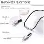 PROSTEEL Waxed Rope Braided Leather Necklace Cord Sturdy Soft Comfortable, 16”-30”, Stainless Steel Durable Clasp, Come Gift Box PROSTEEL Waxed Rope Braided Leather Necklace Cord Sturdy Soft Comfortable, 16”-30”, Stainless Steel Durable Clasp, Come Gift Box