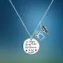Pet Memorial Necklace Sympathy Gift- No Longer by My Side but Forever in My Heart