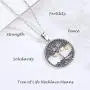 LOOVE Tree of Life Necklace Sterling Silver Family Tree Heart Pendant with 18'' Chain, Charm Jewelry for Women Girl Mom Wife Child LOOVE Tree of Life Necklace Sterling Silver Family Tree Heart Pendant with 18'' Chain, Charm Jewelry for Women Girl Mom Wife Child