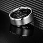 MISTERINGS Basic 6mm 8mm Tungsten Carbide Wedding Rings for Men Black Matte Finish Beveled Edge Comfort Fit Band