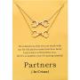 Boosic Friendship Bracelets Handcuffs Infinity BFF Charm Bracelet for Women, 11''