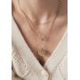 Happiness Boutique Women Rectangle Pendant Necklace in Gold Color Stainless Steel Jewelry