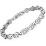 Feraco Magnetic Bracelet for Women Arthritis Pain Relief Titanium Steel Magnetic Therapy Bracelets with Gorgeous Sparkling Cubic Zirconia Costume Jewelry