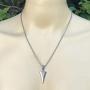 Tribal Surfer Native American Indian Maori Hawaiian Polynesian African Jungle Jewelry Arrowhead Arrow Spear head Pewter Mens Pendant Necklace Charm Protection Amulet for boys men w Silver Ball Chain