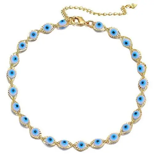 choice of all Evil Eye Necklace Choker for Women Gold Evil Eye Protection Choker for Girls Colorful Evil Eye Turkish Protection Choker Necklace for Teen Girls choice of all Evil Eye Necklace Choker for Women Gold Evil Eye Protection Choker for Girls Colorful Evil Eye Turkish Protection Choker Necklace for Teen Girls