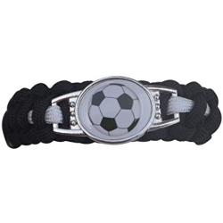 Soccer Bracelet, Soccer Jewelry, Adjustable Unisex Soccer Paracord Bracelets - Soccer Gifts