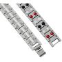 Feraco Magnetic Bracelets for Men Pain Relief Titanium Steel Double Row Strong Magnets Bracelet with Unique Blue Line, Adjustable Bracelet