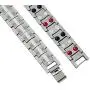 Feraco Magnetic Bracelets for Men Pain Relief Titanium Steel Double Row Strong Magnets Bracelet with Unique Blue Line, Adjustable Bracelet Feraco Magnetic Bracelets for Men Pain Relief Titanium Steel Double Row Strong Magnets Bracelet with Unique Blue Line, Adjustable Bracelet