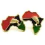 GWOOD Africa with Queen Nefertiti Earrings Gold Color Post Style Pierced GWOOD Africa with Queen Nefertiti Earrings Gold Color Post Style Pierced