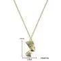 YOOE Egyptian Pharaoh King Queen Pendant Necklace,Punk 14K Gold Nefertiti Pharaoh Africa Women Girls Jewelry