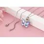 Eternal M. Butterfly Urn Necklace for Ashes Stainless Steel Silver Cremation Jewelry Keepsakes Pendants in Memory of Lost Loved One (Blue) Eternal M. Butterfly Urn Necklace for Ashes Stainless Steel Silver Cremation Jewelry Keepsakes Pendants in Memory of Lost Loved One (Blue)
