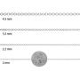 1mm-5mm Solid .925 Sterling Silver Round Rolo Chain Necklace or Bracelet