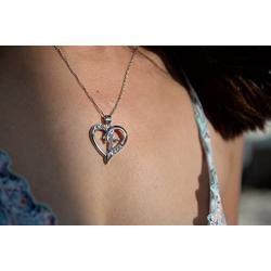 Embolden Jewelry Silver Christian Cross & Heart Pendant [I Love Jesus] CZ Necklace - Amazing Mothers Day, Easter for Girls Teens & Women