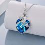 TOUPOP Mothers Day Gifts s925 Sterling Silver Dragonfly Pendant Necklace with Crystal Jewelry Gifts for Mom Mother Women Teen Girls Birthday