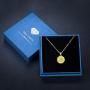 PRAYMOS Sunflower Necklace 18k Gold Plated 925 Sterling Silver CZ Pendant Necklace You are My Sunshine