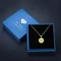 PRAYMOS Sunflower Necklace 18k Gold Plated 925 Sterling Silver CZ Pendant Necklace You are My Sunshine