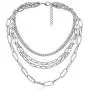 Layered Punk Chunky Chain Choker Necklace, Statement Cool Sliver Multilayer Hip Hop Necklace with Lock Pendant for Women Girls Layered Punk Chunky Chain Choker Necklace, Statement Cool Sliver Multilayer Hip Hop Necklace with Lock Pendant for Women Girls