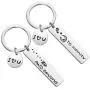 MAOFAED Couples Keychains I Love You to Infinity and Beyond Boyfriend Girlfriend Gift BFF Daughter Son Gift