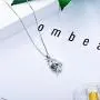 TOUPOP [Horse/Giraffe/Unicorn] Necklace s925 Sterling Silver Pendant Necklace Jewelry with Heart Crystal, Birthday Christmas Valentines Day Mother’s day Gifts for her Mom Women Teen Girls Animal Lovers