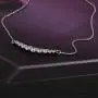 Vanbelle Sterling Silver Jewelry Curved Bar Pendant Necklace with Cubic Zirconia Stones and Rhodium Plated for Women and Girls Vanbelle Sterling Silver Jewelry Curved Bar Pendant Necklace with Cubic Zirconia Stones and Rhodium Plated for Women and Girls