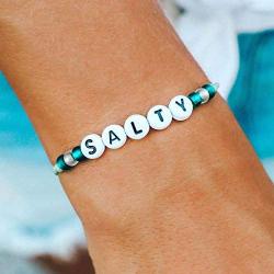 Pura Vida Salty Alphabet Beed Bracelet