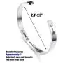 Sllaiss 4 Pcs Inspirational Bracelets Stainless Steel Cuff Bangle Bracelet for Women Men Engraved Motivational Friendship Encouragement Bracelet Graduation Gifts Sllaiss 4 Pcs Inspirational Bracelets Stainless Steel Cuff Bangle Bracelet for Women Men Engraved Motivational Friendship Encouragement Bracelet Graduation Gifts