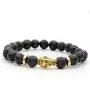 Jovivi 8MM Unisex Black Lava/Tiger Eye/Lapis/Turquoise Energy Stone Mala Beads Stretch Bracelets Jovivi 8MM Unisex Black Lava/Tiger Eye/Lapis/Turquoise Energy Stone Mala Beads Stretch Bracelets