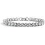 Mariell Glamorous Platinum Silver 6 1/2'' Petite Size CZ Bridal Tennis Bracelet - Ideal for Smaller Wrist!