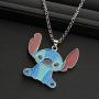 UJIMS Ohana Gift Ohana Hibiscus Flower Pendant Necklace Lilo Stitch Jewelry For Best Friends Family Member Gift