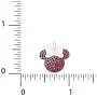Disney Womens Jewelry Minnie Mouse Silver Plated Multi Pink Crystal Pendant, 18'' Disney Womens Jewelry Minnie Mouse Silver Plated Multi Pink Crystal Pendant, 18''