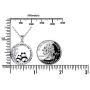S925 Sterling Silver Cute Animal Panda Pendant Necklace for Women Teen Girls Penda Lover Gifts