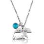 Mom Necklace for Women Mama Bear Necklace Gift from Daughter Son Mother Engraved Birthstone Pendant Novelty Women Jewelry for Birthday, Mother’s Day, Christmas, Thanksgiving, Wedding, Baby Shower
