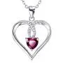 YFN Heart Necklace Sterling Silver Cubic Zirconia Pendant for Women Mothers Day Jewelry Gifts YFN Heart Necklace Sterling Silver Cubic Zirconia Pendant for Women Mothers Day Jewelry Gifts