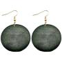 SMALLLOVE Wooden Earrings for Women Girls Vintage African Bohemian Ethnic Wood Big Round Circle Geometric Lightweight Dangle Drop Hook Earrings