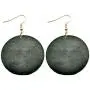 SMALLLOVE Wooden Earrings for Women Girls Vintage African Bohemian Ethnic Wood Big Round Circle Geometric Lightweight Dangle Drop Hook Earrings