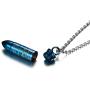 XUANPAI Stainless Steel Lords Prayer Bibe Versr Engraved Bullet Pendant Urn Necklaces for Ashes Holder Keepsake Memorial Jewelry