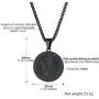 PROSTEEL Stainless Steel Saint Christopher Necklace for Men Women, 22''-24'' Adjustable, Black/18K Gold Plated, Patron Saint of Travellers, Come Gift Box
