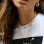 BOUTIQUELOVIN 14K Gold Plated Paperclip Link Chain Choker Necklace for Women Girls