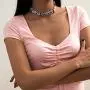 Ingemark Shiny Butterfly Iced Out Chain Necklace Hip Hop Cuban Link Chain Choker for Women Girls Adjustable Necklace Jewelry Ingemark Shiny Butterfly Iced Out Chain Necklace Hip Hop Cuban Link Chain Choker for Women Girls Adjustable Necklace Jewelry