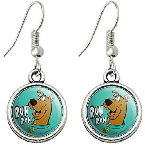 GRAPHICS & MORE Scooby-Doo Ruh Roh Novelty Dangling Drop Charm Earrings